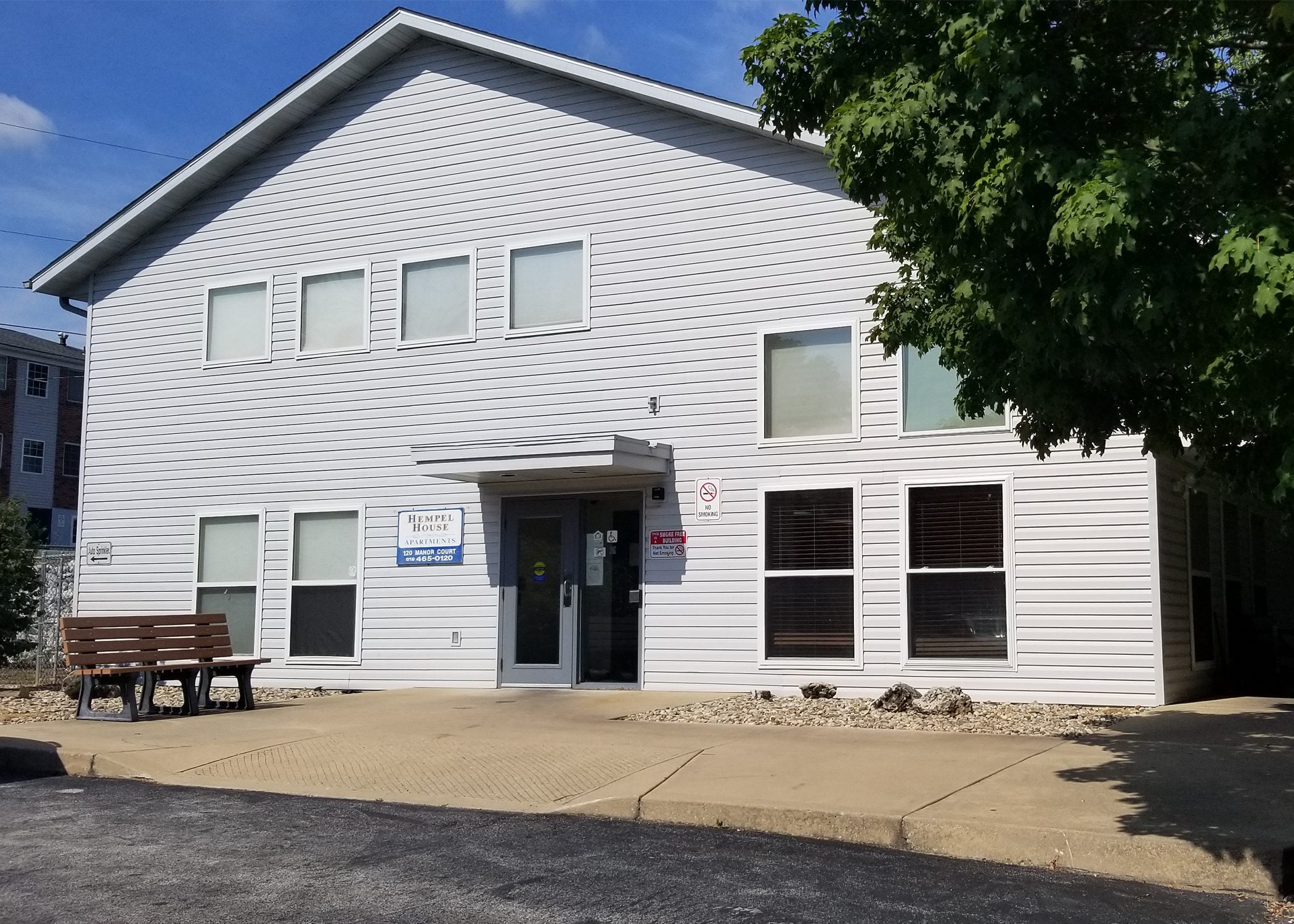 front of Hempel housing complex